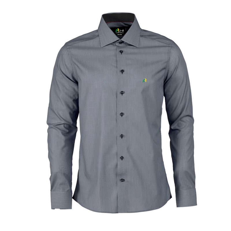 Chemise classique slim en gris